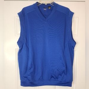 Men's PING Blue Pullover Vest With Pockets